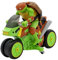 Teenage Mutant Ninja Turtles | Moto Télécommandée TMNT Raphaël Rad Ride | Jouet d'action TMNT et Cadeaux pour Enfants à Partir de 3 Ans