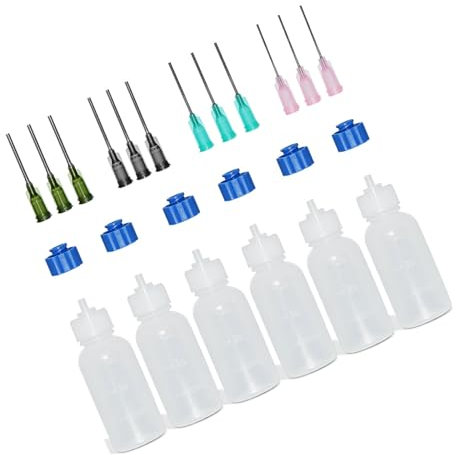 HIOPOIUYT Flacon souple multifonction de 30 ml avec pointe fine pour l'électronique et le bureau