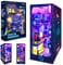 Sprifityy DIY Book Nook Kit,Puzzle 3D en Bois,kit Miniature de Coin de Livre avec Meubles et lumière LED,décoration de la Maison,kit de Coin de Livre Miniature (Dimensions infinies)