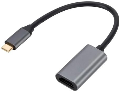 34K Type C to HDMI Adapter USB 3.1 HUB HDTV Converter Cable for TV Converter PC, Compatible for MacBook/iPad/Samsung/Xiaomi/iPhone 15(Black)