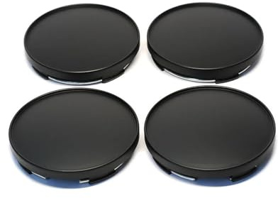 Nabendeckel Mattschwarz 68 Mm Passend Für 65 Logo-Aufkleber Auto-Radnabenkappen Radkappen-Abdeckungssatz Felgenradkappen Auto-Styling-Zubehör Radnabenkappen Felgendeckel