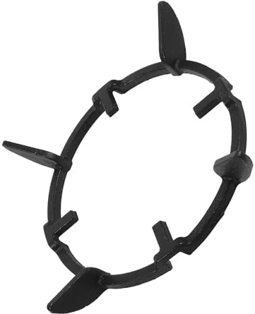Uonlytech Rutschfester Gusseisen Gasherd Topf Halterung mit Wok Ring Multifunktionaler Herdplatten Untersetzer für Haushalt Stabil und Langlebig Schwarz