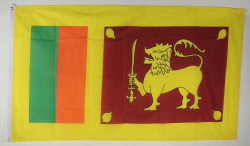 Buddel-Bini Flagge Fahne ca. 90x150 cm : Sri Lanka Nationalflagge Nationalfahne