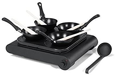 Cuisinier 72809 Juego de fogones para Wok y plancha (230 V, 700 W)