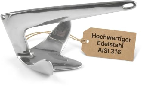 ARBO-INOX M-Anker – Sicheres Ankern für Yachten bis 10 m – AISI 316, 7,5 kg