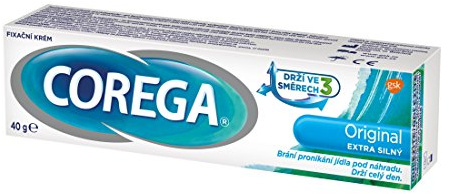 Corega Extra Strong - Denture Adhesive Cream - 40g