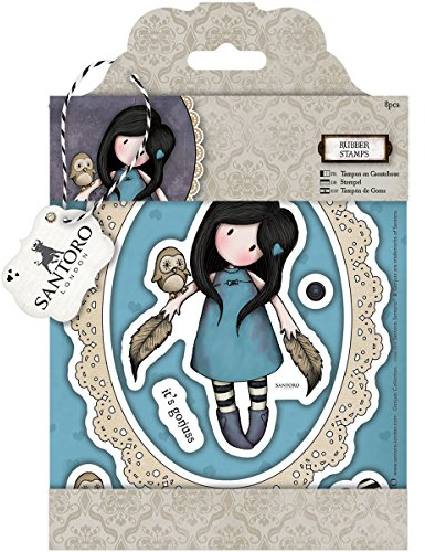 docrafts Gummi Briefmarken Santoro, die Eule