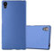 Cadorabo Custodia per Sony Xperia Z5 in AZZURRO METALLICO - Morbida Cover Protettiva Sottile di Silicone TPU con Bordo Protezione - Ultra Slim Case Antiurto Gel Back Bumper Guscio