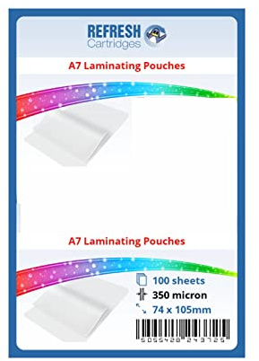 Laminierfolien A7 (80x111mm) 350 Mikron Pack 100 Blätter