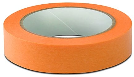 Fine-Line Tape für scharfe Kanten, Farbe: orange - 30 mm 0,08 mm x 50 m - 8er Pack