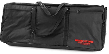 MUSIC STORE KC-02 II Keyboardtasche, 114x42x15cm, Schwarz, Nylon, 20mm Polsterung, Zubehörfach, Stabile Griffe, Stoßschutz, Kompatibel mit Korg, Ketron,