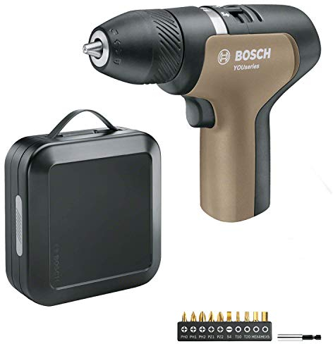 Bosch Home and Garden Cordless Drill YOUseries Drill (Without Battery, in Black case)