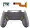 eXtremeRate Dawn Programable Remap Kit Botón de Reasignación para ps4 con Board de Actuelización&Carcasa Trasera Diseñada&4 Botones Traseros para ps4 Mando JDM 040/050/055(Fibra de Carbono)