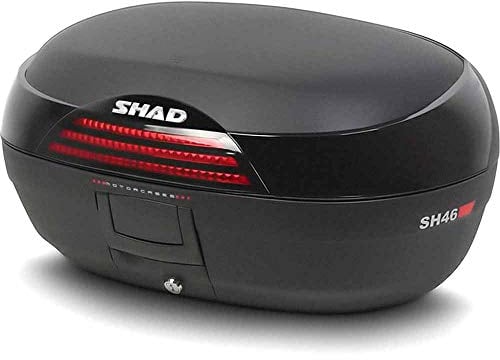 Shad Topcase SH46 mit Trägerplatte 46 L. f. Aprilia Arrecife 125 schwarz