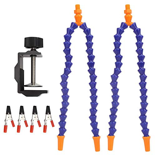 Löthände flexibel 4-Arme-Lötstationsclip, blauer multifunktionaler Lötarm Flexibler Arm Hilfendes Handlöten für die Reparatur und Befestigung von Leiterplatten