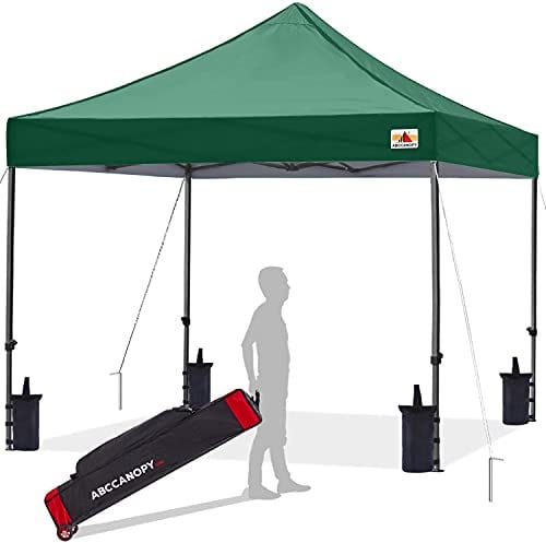 ABCCANOPY Pavillon 250x250 Wasserdicht Faltpavillon Pop-up,UV+,Forest Green