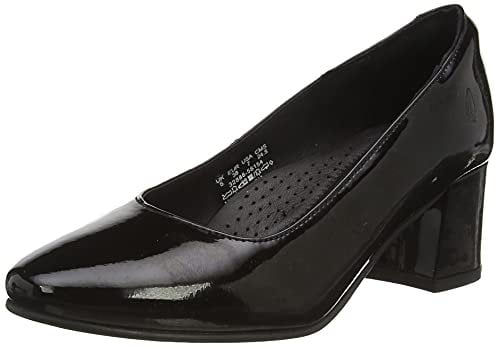 Anna Patent Court Shoes, Black, 4
