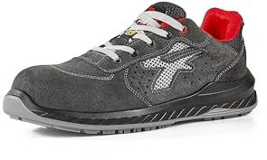 U-Power Red Industry® Radial, Unisex-Sicherheitsschuhe, leichte, flexible, durchstichsichere Lederturnschuhe, mit Infinergy-Einsatz, mit Aluminium-Zehenkappen - Black 45