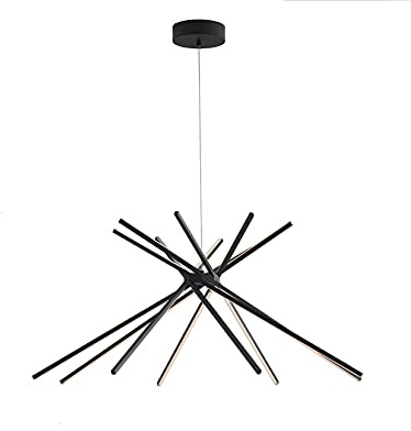 ECO-Light SHANGHAI SHANGHAI-S8C NERO LED-Pendelleuchte 54W Schwarz