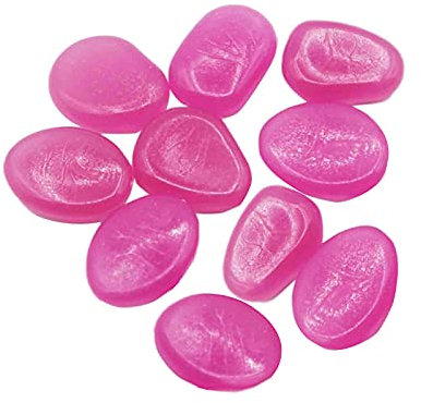 Leuchtsteine Kieselsteine 10 Stück Leuchtende Kieselsteine Leuchtkiesel Floureszierende Pebble Steine Dekosteine für Aquarium Natur Gartendeko Terrarium Deko Steine Basteln Kamin (Hotpink)