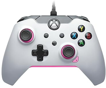 PDP verkabelt Controller Fuse weiß für Xbox Series X|S, Gamepad, verkabelt Video Game Controller, Gaming Controller, Xbox One, Offiziell Lizenziert - Xbox Series X