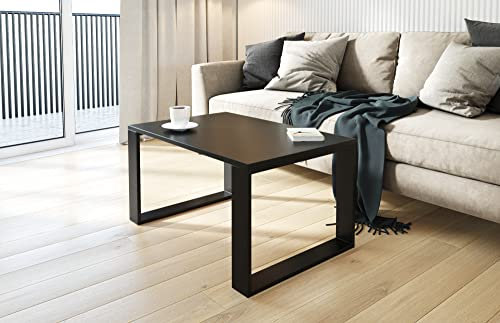 AKKE Couchtisch Wohnzimmertisch Beistelltisch Tisch Für Wohnzimmer Schwarz 100 x 60 x 55