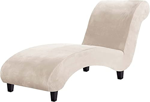 AQIGR Samt Chaise Luxus Chaise Bezug Für Chaiselongue Chaise Lounge Cover Liegesessel Stuhlbezug Elastische Relaxliege Deluxe Stuhlbezüge (Color : B)