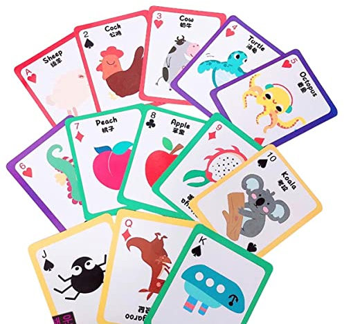 STOBOK 1 Satz Spielzeuge Kreatives Lernspielzeug Spielzeugkarte Babyspielzeug Lustiges Spielspielzeug Puzzle Poker Kind