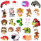 Imanes Nevera Niños,Forreen 22 Piezas Imanes de Nevera Animales Simpáticos 3D de Dibujos Animados Colores Imanes de Refrigerador para Hogar Pizarra Educación Preescolar Oficina