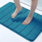 Homaxy Memory Foam Badezimmer Badteppich Saugfähige Rutschfester Badvorleger Waschbar Badematte - 51 x 76 cm, Blau
