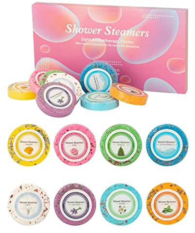 [16 Stk] Duschbomben | Badebomben Geschenke für Frauen | Badekugeln Aromatherapie mit natürlichem ätherischem Öl | SPA-Badebomben Set Duschbomben Entspannung Geschenke für Frauen