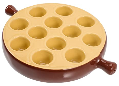 BESPORTBLE Schneckenplatte Gericht Schneckenform Bräter Für Öfen Keramik-Backblech Keramik-Essteller Schnecken-Servierplatte Keramik-Schneckengeschirr Schneckenform-Tablett Keramikpfanne Ei