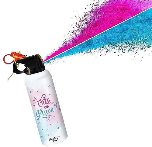 Estintore Gender Reveal Baby Shower Cannone a polvere Holi Annuncio Gravidanza Ragazza o Ragazzo Spray Gender Reveal Party Neonato Boy or Girl Estintore Colore (Rosa)