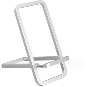 ARFUKA Handy Ständer Faltbarer Handy Halterung Handyhalter Dünne Handyhalterung Tisch Halter für Alle Smartphone Weiß