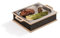 INEXTERIOR BBQ-Boards - Fleischwarmhalter fürs Grillen - Grillgut Stövchen mit BBQ-Design – Speisenwärmer – Warmhaltebehälter mit Kerzen - Warmhaltebox Grillparty (Schwarz, M)