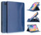 TOPCASE Custodia TPU trasparente girevole a 360° per Samsung Galaxy Tab S6 Lite 10,4 pollici 2024/2022/2020 Trasparente PC Backpack Custodia con funzione di supporto Auto-Sonno/Stela,Blu