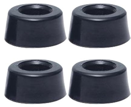 Lot de 4 pieds de chaise en caoutchouc à visser - Embouts ronds en caoutchouc à visser - Pieds en caoutchouc souple - Coussinets non inclus - Vis pour l'électronique et