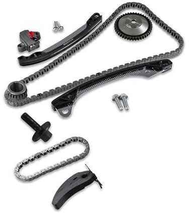 BESTPRICE Set di catene di distribuzione Compatibile con DACIA DOKKER, DUSTER, LODGY, LOGAN, SANDERO, MERCEDES-BENZ CITAN, NISSAN CUBE, JUKE, MICRA, NOTE, NV200, PULSAR, QASHQAI, RENAULT, SMART