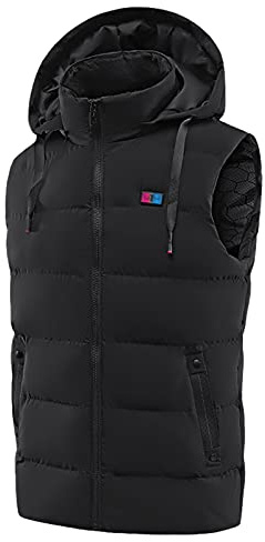 Feelcrag Thermal Vests For Men,Heated Gilet With Power Bank Included With 3 Temperature Multi-Heating Zones Usb Power Bank For Heated Jacket Heating Coat Thermal Body Warmer Heating Clothes