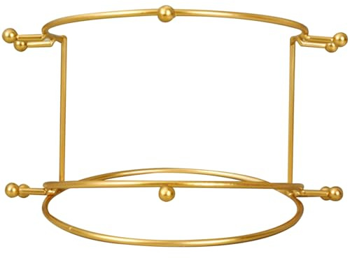 2-lagiger Tiara-Halter, Brautkronen-Ausstellungsständer, Metall-Stirnband-Aufbewahrung, 17,5 x 11,4 cm, Schmuckhalter-Organizer für Mädchen und Frauen, Geschenke, Tiara-Halter, Stirnband-Ständer, Kron