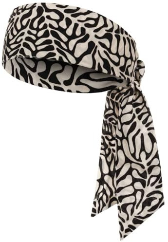 Barts Tarni Stirnband Headband (One Size - schwarz-cremeweiß)