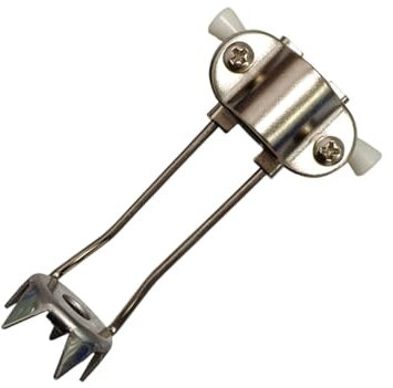 Eisstockspitzen-Aufsatz, robuste Metallrohrspitzen für Schnee, rutschfeste Krücke, Eisspitzen, Spikes, Füße, 5 Zinken, Ersatzrohr, Eisgriff, Zubehör für Gehstöcke, Winter