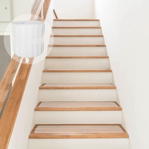 kelav 15 tappetini antiscivolo per scale, antiscivolo, antiscivolo, antiscivolo, per scale e pavimenti in legno (10 x 60 cm)