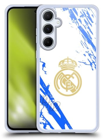 Head Case Designs Offizielle Real Madrid CF Weiß-Blau Urban Gel Handyhülle [Militärischer Schutzgrad] Kompatibel mit Samsung Galaxy A55 5G