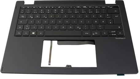 Acer 6BVT5N70112 originale tastiera incl. custodia DE (tedesco) nero | con retroilluminazione per TravelMate P6 (TMP614RN-52)