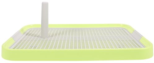 Mikikit Accesorio para Mascotas Bandeja de baño para Perros con diseño Desmontable y Rejilla plástica, Color Verde Claro, Adecuado para Perros pequeños en el hogar y baño, Evita Que Las