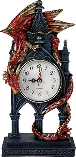 Nemesis Now 27,5 cm rote Time Guardian Uhr
