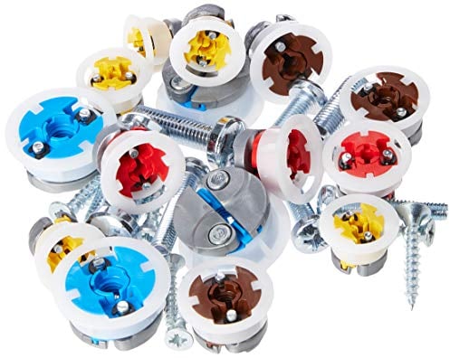 Grip-It GASSORTKIT Set Assortito di Fissaggi Gripit per Pareti in Cartongesso con Montanti, Set di 32 Pezzi