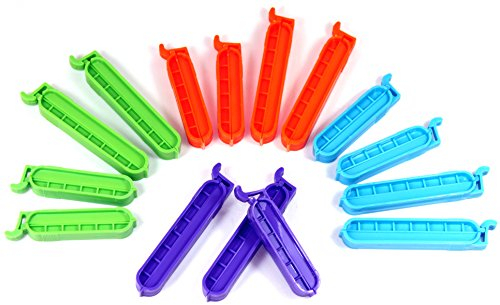 Gefrierbeutelclips 48 Stk. Frischhalteclips Verschlussclips Tütenclips Clips Beutelclips Beutelverschluss Verschlussklemmen Gefriebeutelverschlussclips Beutelverschließer Frischhalteclips 533