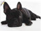 ARTland Wanddeko Wandtattoo selbstklebende Vinylfolie 80x60 cm Tiere Haustiere Hund Fotografie Schwarz Weiß Bulldogge T5YG